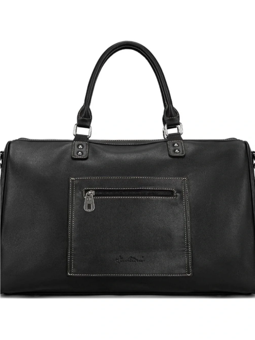 Montana West Black and Beige Studded American Flag Duffel Bag